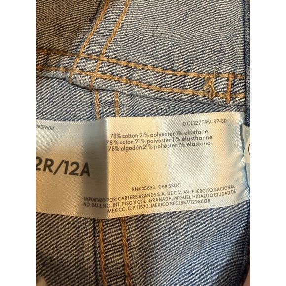 Boy's OshKosh B'gosh Straight Leg Adjustable Blue Jeans in Size 12R NEW W/ Tags - Picture 4 of 11